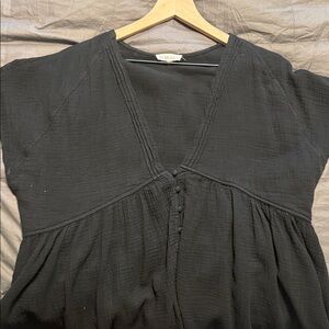 AEMI + CO Black Women's Blouse